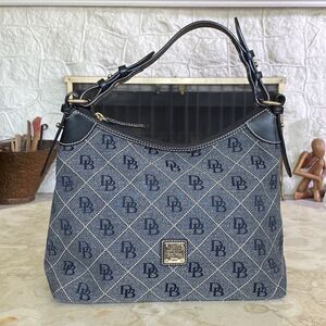 Dooney & Bourke Monogram Canvas & Leather Hobo Bag